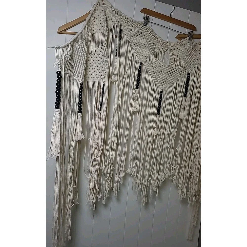 Boho Wall Hanging Bohemian Woven Tapestry Fringe Chic Room Decor 72x 38